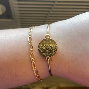 NEW! Rhinestone MK Gold Bracelet